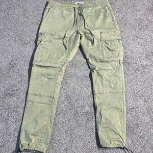PacSun Workwear Utility Green Cargo Pants, Men's Large